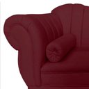 Ver mais imagens de Recamier Decorativo Divã Amsterdã 147cm Lado Direito Suede Marsala