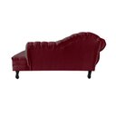 Ver imagem 6 de Recamier Decorativo Divã Amsterdã 147cm Lado Direito Suede Marsala