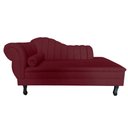 Ver imagem 3 de Recamier Decorativo Divã Amsterdã 147cm Lado Direito Suede Marsala