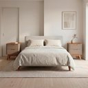 Ver mais imagens de Kit 2 Mesa de Cabeceira 2 Gavetas Pes Madeira 50 cm Vicenza Fendi Hannover Dcasa