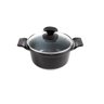 Jogo Panela Preto Liso Antiaderente Cerâmica JavaliAA1 26a30 - 2