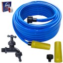 Ver imagem 1 de Mangueira De Jardim 20m Metros Reforçada Chata Antitorção + Torneira Reforçada + Fita Veda Rosca | L
