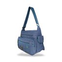 Ver imagem 2 de Bolsa Carteiro Masculina Transversal Lona Reforçada Wlxy 8805