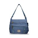 Ver imagem 3 de Bolsa Carteiro Masculina Transversal Lona Reforçada Wlxy 8805