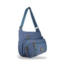 Ver imagem 1 de Bolsa Carteiro Masculina Transversal Lona Reforçada Wlxy 8805