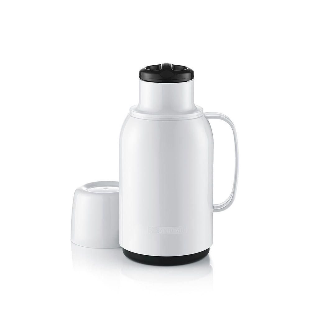 Garrafa Térmica Plástica Gostar Branca 750ml Termic Sanremo - 1