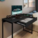 Ver imagem 4 de Escrivaninha com Gaveta Megane 110 X 45 Klm Store Preto