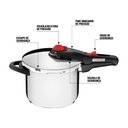 Ver imagem 4 de Panela de Pressão Tramontina Solar 22 Cm 3 Litros em Aço Inox com 5 Dispositivos de Segurança