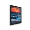 Quadro Decorativo por do Sol Maré Mar Moldura e Vidro - 1