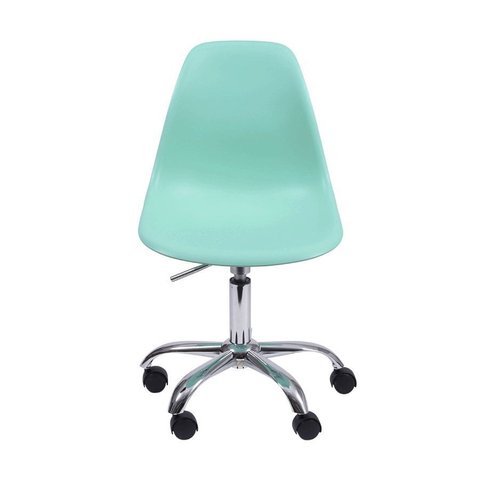 Cadeira Charles Eames Dkr Pp Base Rodizio:verde Tiffanny
