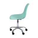 Ver imagem 2 de Cadeira Charles Eames Dkr Pp Base Rodizio:verde Tiffanny