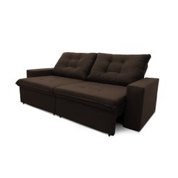 Sofá Retrátil/Reclinável Malta 2,00m Suede Velut com Molas no Assento King House - 4