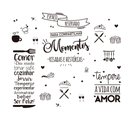 Ver imagem 3 de Kit de Adesivos Composição Frases Cozinha Espaço Reservado Compartilhar Momentos