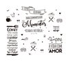 Kit de Adesivos Composição Frases Cozinha Espaço Reservado Compartilhar Momentos - 3