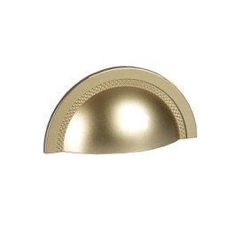 Puxador de Gaveta Concha Zen Shell - Dourado Fosco - 48mm - 1