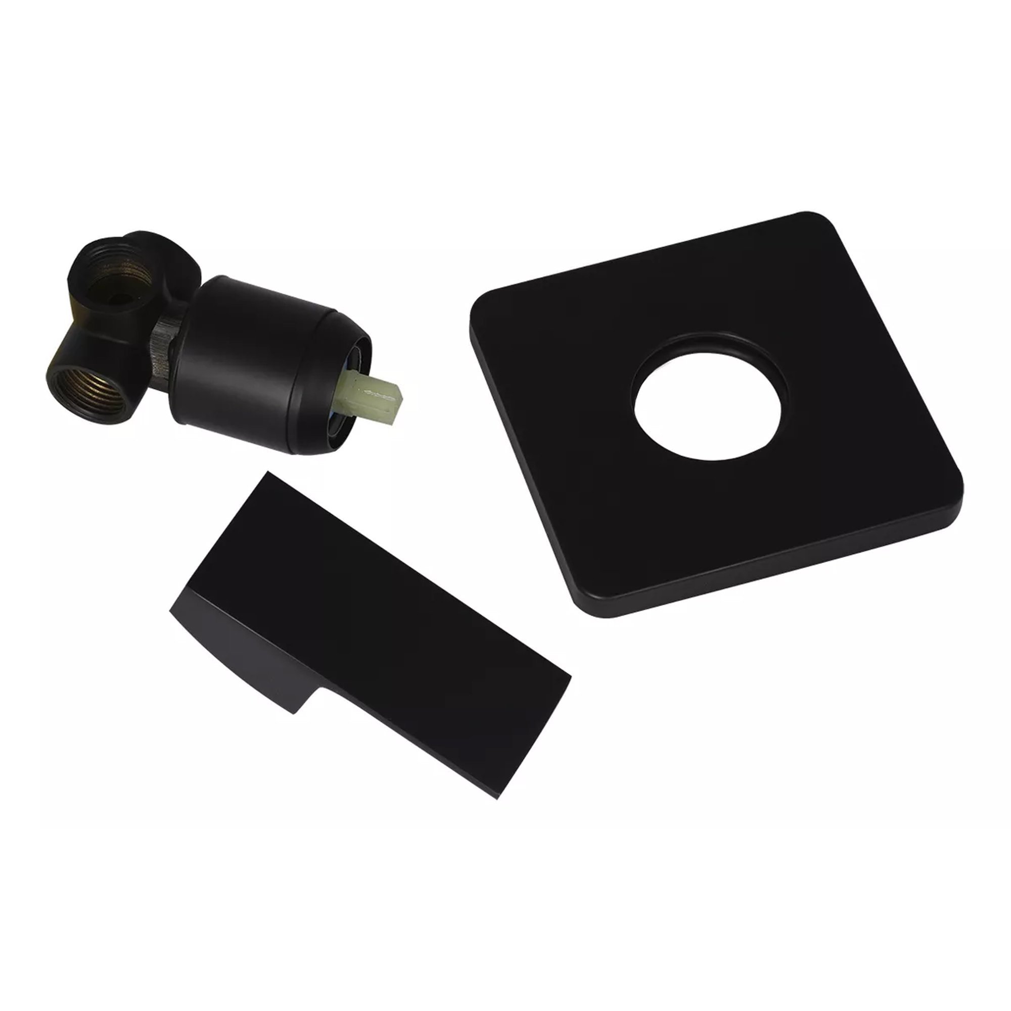 Registro Monocomando Quadrado Chuveiro Preto REG-002 - 5