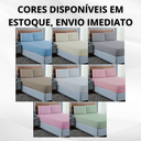 Ver mais imagens de Kit Roupa de Cama Casal Algodão 300 Fios com Ponto Palito 3 Peças:rosa
