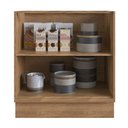 Ver imagem 7 de Cozinha Completa 100% MDF Modular Édez Une, 15 Portas 6 Gavetas e Tampo, Off White e Louro Freijó