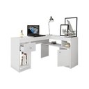Ver imagem 4 de Mesa de Computador Nilo C/ 1 Porta e 1 Gaveta Branco - Caemmun
