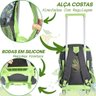 Kit Escolar Mochila de Rodinha e Estojo 1 Divisão Estampa Dinossauro T-rex - 3