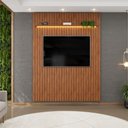 Ver imagem 2 de Painel para Tv até 65 Polegadas Ripado com Led Dj Móveis Trento 183 Freijó