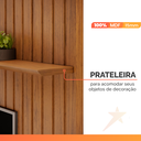 Ver imagem 5 de Painel para Tv até 65 Polegadas Ripado com Led Dj Móveis Trento 183 Freijó