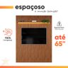 Painel para Tv até 65 Polegadas Ripado com Led Dj Móveis Trento 183 Freijó - 9