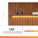 Ver imagem 6 de Painel para Tv até 65 Polegadas Ripado com Led Dj Móveis Trento 183 Freijó