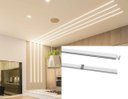 Ver imagem 1 de Perfil Alumínio Slim 25mm Branco para Fita Led Sobrepor 2m