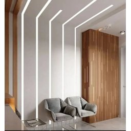 Perfil Alumínio Slim 25mm Branco para Fita Led Sobrepor 2m - 4