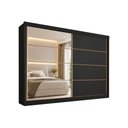 Ver imagem 2 de Guarda Roupas 2 Portas de Correr 2 Ptas 1 Esp 6 Gav Sevilha Europa Preto