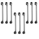 Ver imagem 1 de Barra de Apoio 60cm Aço Inox Kit 9 Unidades Idoso Gestante Criança Cadeirante Acessibilidade Banheir