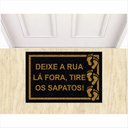 Ver imagem 1 de Tapete Vinil Deixe a Rua Lá Fora, Tire Os Sapatos! Pés.