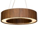 Ver imagem 2 de Pendente Anel Fechado de Madeira imbuia escura Wood Iluminação Pendente Anel Fechado imbuia escura 5