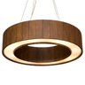 Pendente Anel Fechado de Madeira imbuia escura Wood Iluminação Pendente Anel Fechado imbuia escura 5 - 1