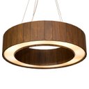 Ver imagem 1 de Pendente Anel Fechado de Madeira imbuia escura Wood Iluminação Pendente Anel Fechado imbuia escura 5