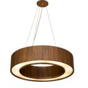 Ver imagem 3 de Pendente Anel Fechado de Madeira imbuia escura Wood Iluminação Pendente Anel Fechado imbuia escura 5