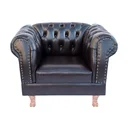 Ver imagem 2 de 1 Poltrona Chesterfield Capitone Duque Assento Individual Courano Café / Barbearia - Escritório - Sa