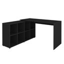 Ver imagem 6 de Escrivaninha em L Nero com 8 Nichos Preto Artely