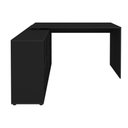 Ver imagem 7 de Escrivaninha em L Nero com 8 Nichos Preto Artely