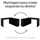 Ver imagem 4 de Escrivaninha em L Nero com 8 Nichos Preto Artely