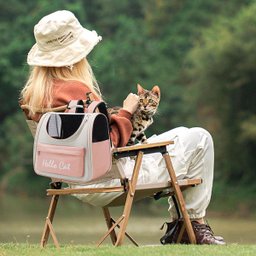 Mochila Bolsa Transporte Gato Pet Animais Estimaçao Visao Panoramica Pequeno Medio Porte Viagem Pass - 11