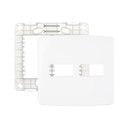 Ver imagem 1 de Placa com Suporte Margirius B3 4x4 para 2 Módulos Horizontais Branca