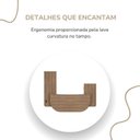 Ver imagem 7 de Conjunto 3 Peças com Mesa para Escritório Presidente, Balcão para e Armário Multiuso Alto Marrom/Nogal/Preto Artany
