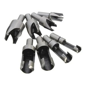 Kit 04 Brocas P/ Cavilhas + 4 Cortadores Tapa Furos