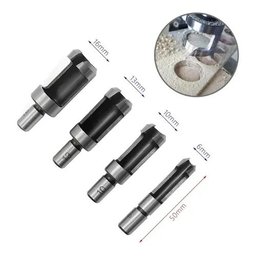 Kit 04 Brocas P/ Cavilhas + 4 Cortadores Tapa Furos - 3