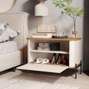 Ver imagem 4 de Jogo de Mesa de Cabeceira Sofia Off White Nature Preto