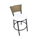 Ver imagem 4 de Kit 2 Banquetas Baixa Cozinha Encosto Juncado