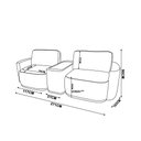 Ver imagem 4 de Sofá Sala Modulado 271cm com Console Usb Luminária Brumma Bouclê K01 - D’Rossi