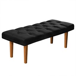 Recamier Banco Quarto Paris 150cm Suede Pavia:Preto - 1
